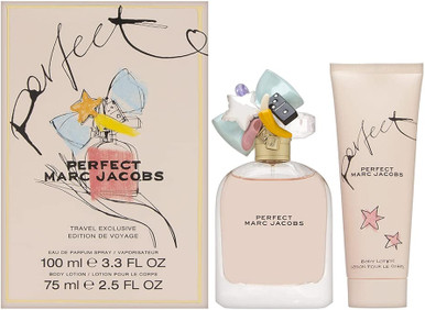 MARC JACOBS PERFECT 2 PCS SET FOR WOMEN: 3.3 EAU DE PARFUM SPRAY + 2.5 BODY LOTION