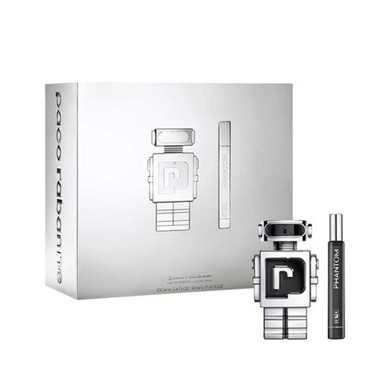PACO RABANNE PHANTOM 2 PCS SET FOR MEN: 3.4 EAU DE TOILETTE SPRAY + 0.34 EAU DE TOILETTE SPRAY