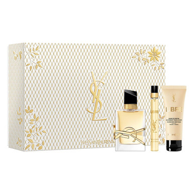 YVES SAINT LAURENT LIBRE 3 PCS SET FOR WOMEN: 1.6 EAU DE PARFUM SPRAY + 0.33 EAU DE PARFUM SPRAY + 1.6 BODY BALM
