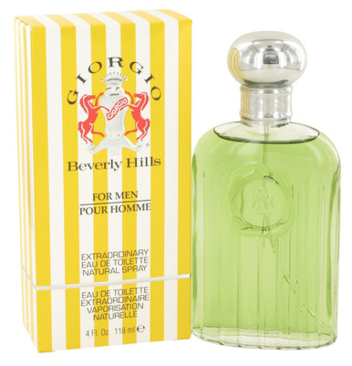GIORGIO BEVERLY HILLS GIORGIO YELLOW 4 OZ EAU DE TOILETTE SPRAY FOR MEN