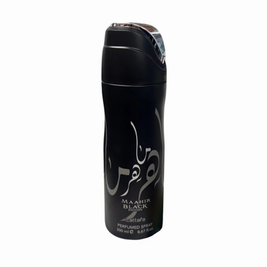 LATTAFA MAAHIR BLACK EDITION 6.7 PERFUMED BODY SPRAY