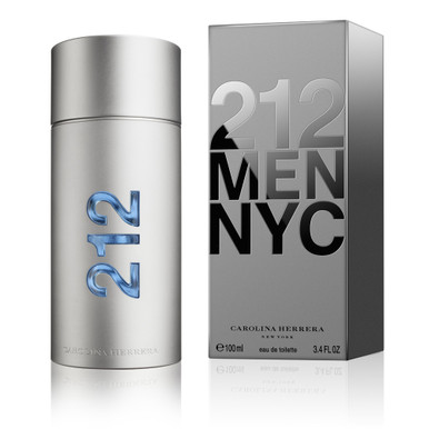 CAROLINA HERRERA 212 3.4 EAU DE TOILETTE SPRAY FOR MEN.